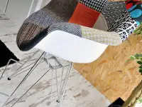 Krzesło tapicerowane do baru EPS ROD TAP 2 patchwork - shell