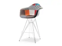 Krzesło tapicerowane do baru EPS ROD TAP 2 patchwork