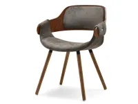 Produkt: krzesło twig orzech-brąz tkanina, podstawa orzech