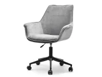 Produkt: Fotel biurowy omar szary tkanina, podstawa czarny