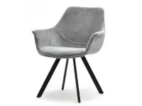 Produkt: Krzesło mira szary tkanina, podstawa czarny