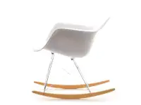Krzesło bujane inspirowane MPA ROC BIAŁE - wygląd boku