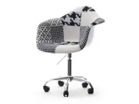 Produkt: Krzesło obrotowe mpa move tap patchwork 2 tkanina, podstawa chrom