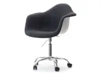 Produkt: Krzesło obrotowe mpa move tap czarny tkanina, podstawa chrom