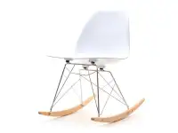 Produkt: Krzesło bujane mpc roc biały tworzywo, podstawa chrom-buk