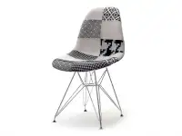 Produkt: Krzesło mpc rod tap patchwork 2 tkanina, podstawa chrom