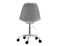 Obrotowe krzesło tapicerowane MOP MOVE TAP szare - tył
