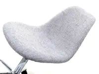 Obrotowe krzesło tapicerowane MOP MOVE TAP szare - siedzisko