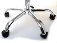 Obrotowe krzesło tapicerowane MOP MOVE TAP szare - ruchoma podstawa