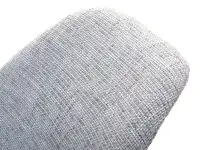 Fotel bujany tapicerowany tkaniną MPC ROC TAP szary - oparcie