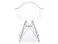 Krzesło z tworzywa MPA ROD transparentne - tył
