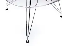 Krzesło z tworzywa MPA ROD transparentne - nóżki