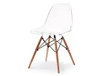 Produkt: Krzesło mpc wood transparentny tworzywo, podstawa buk