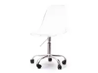 Produkt: Krzesło obrotowe mpc move transparentny tworzywo, podstawa chrom