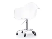 Produkt: Krzesło obrotowe mpa move transparentny tworzywo, podstawa chrom