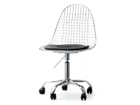 Produkt: Krzesło obrotowe mpc wire move chrom skóra ekologiczna, podstawa chrom