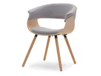 Produkt: Krzesło elina dąb-szary tkanina, podstawa dąb