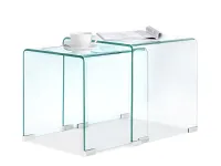 Produkt: ława szklana duo transparentny, podstawa transparentny