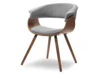 Produkt: Krzesło elina orzech-szary tkanina, podstawa orzech