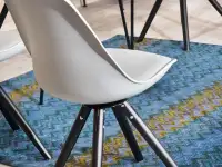 Krzesło obrotowe LUIS ROT szaro-czarne - detale