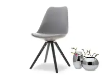 Krzesło obrotowe LUIS ROT szaro-czarne