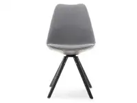Krzesło obrotowe LUIS ROT szaro-czarne - przód
