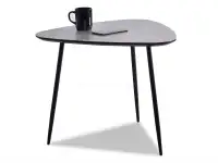 Komplet stolików w oryginalnym kształcie ROSIN beton-czerń - ROSIN rozmiar S