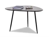 Komplet stolików w oryginalnym kształcie ROSIN beton-czerń - ROSIN rozmiar XL