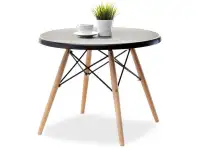 Designerski stolik na balkon FUSION COFFEE czarny