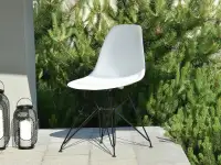 Produkt: Krzesło tarasowe mpc rod biały tworzywo, podstawa czarny
