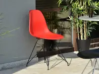 Nowoczense krzesło na taras MPC ROD czerwone