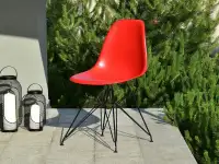 Nowoczense krzesło na taras MPC ROD czerwone