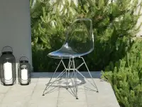 Produkt: Krzesło tarasowe mpc rod transparentny tworzywo, podstawa chrom