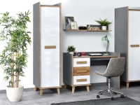 Meble do pokoju młodzieżowego SMART 2 z biukiem i łóżkiem - aranżacja