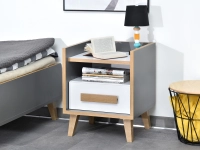 Meble do pokoju młodzieżowego SMART 2 z biukiem i łóżkiem - stolik nocny S12