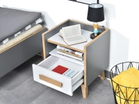 Meble do pokoju młodzieżowego SMART 2 z biukiem i łóżkiem - pojemna szuflada