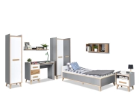 System zestaw smart 02 biały-szary-jesion