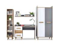 System zestaw smart 03 biały-szary-jesion