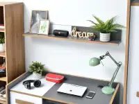 Zestaw mebli do pokoju młodzieżowego SMART 3 z biurkiem - nowoczesna kolorystyka