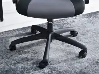 Fotel biurowy SOLID CZARNO-GRAFITOWY dla gracza - mobilna podstawa