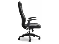 Fotel biurowy SOLID CZARNO-GRAFITOWY dla gracza - profil