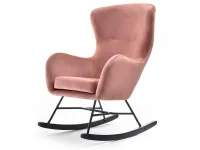 Produkt: Fotel nesta pudrowy welur, podstawa czarny-czarny