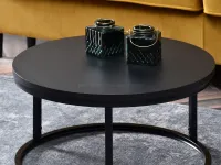 Niewielki stolik kawowy KODIA S CZARNY do salonu - nowoczena forma