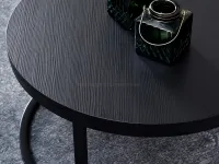 Niewielki stolik kawowy KODIA S CZARNY do salonu - głęboka czerń