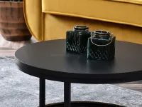 Niewielki stolik kawowy KODIA S CZARNY do salonu - solidne wykonanie