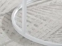 Stolik z marmurowym blatem KODIA XL BEŻ + BIAŁY - stabilna podstawa