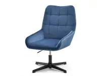 Produkt: Fotel diego niebieski welur, podstawa czarny