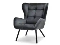 Produkt: fotel noel grafitowy tkanina, podstawa czarny