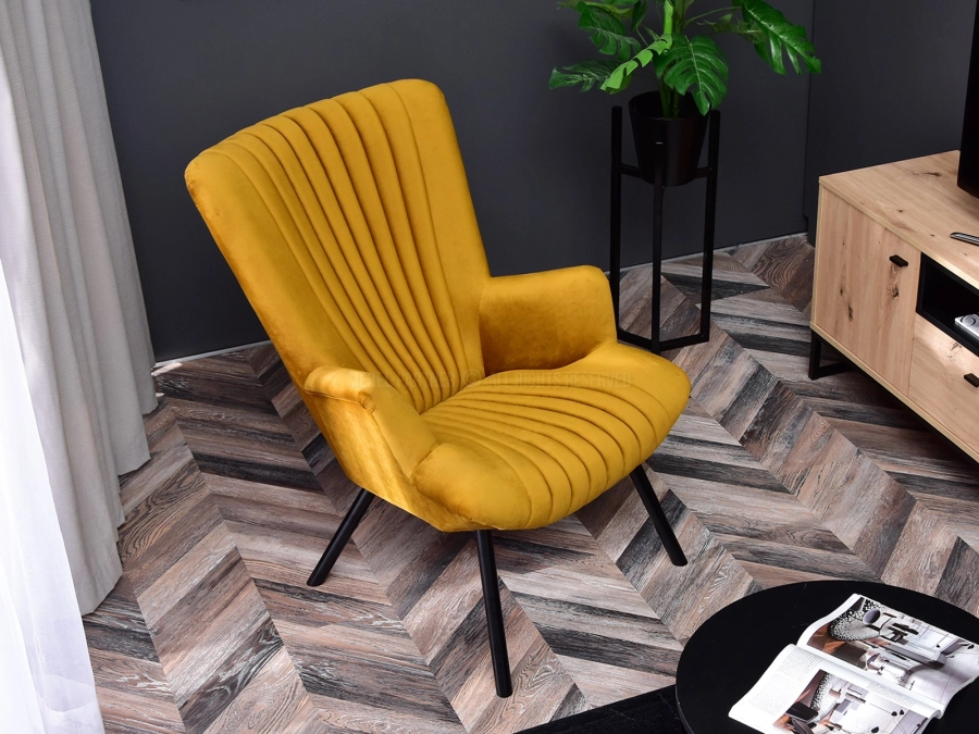 Fotel Lanza w aranżacji salonu podkreślającej nowoczesny styl