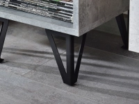 System zestaw soho 02 dąb-beton, podstawa czarny